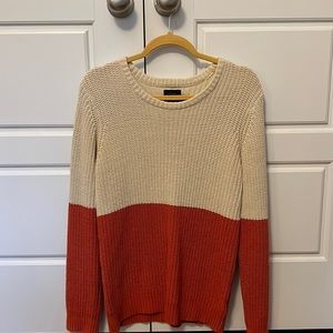Knitted color block sweater